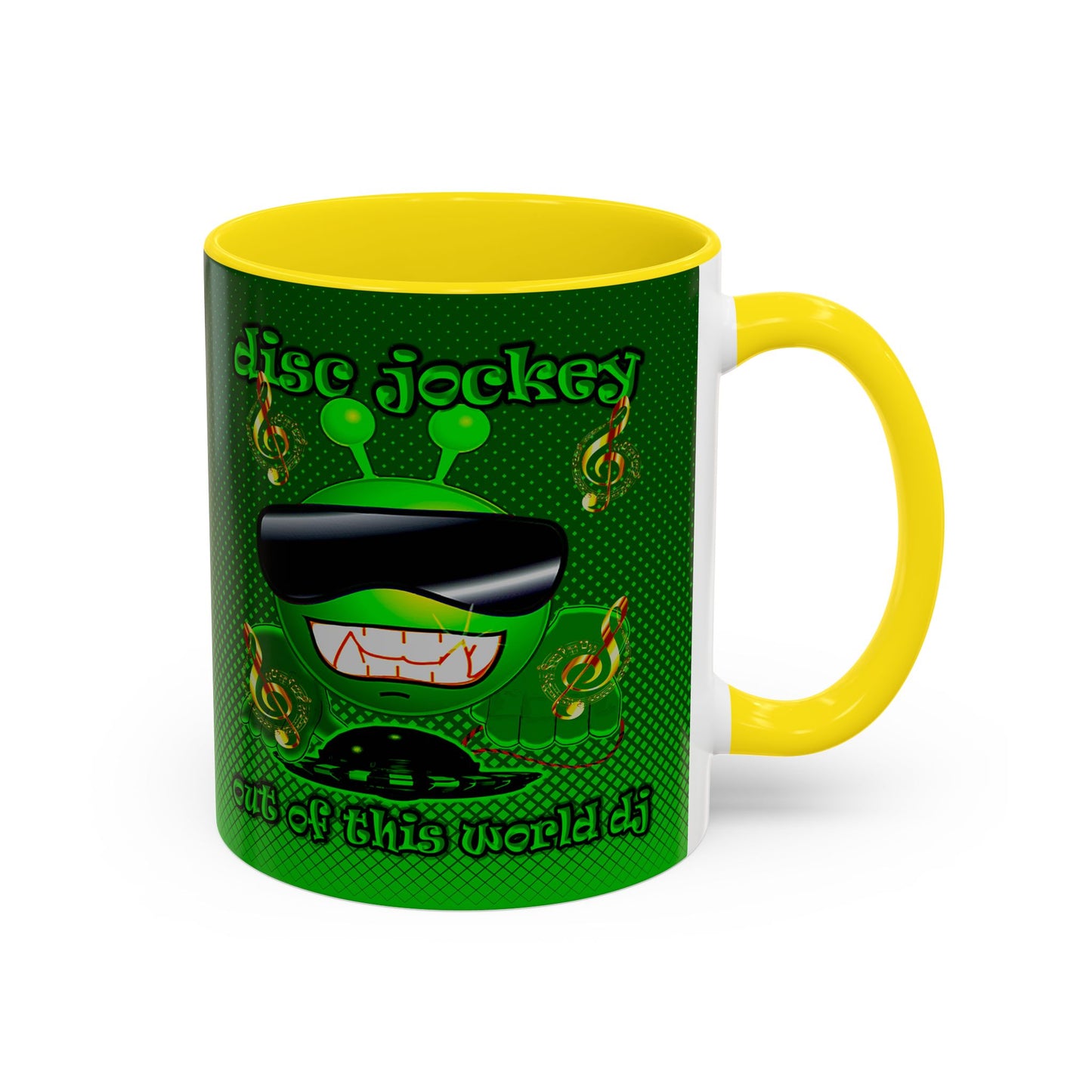 disc jockey - Accent Mug (logo green)