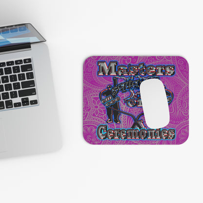 em cee squared - Mouse Pad (Rectangle) (pink swirl)