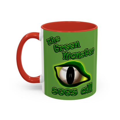 green monster - Accent Mug (green)