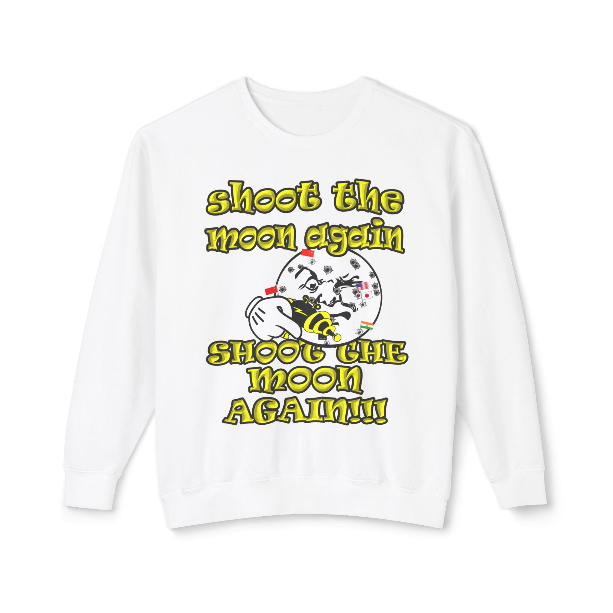 shoot the moon again - Unisex Lightweight Crewneck Sweatshirt