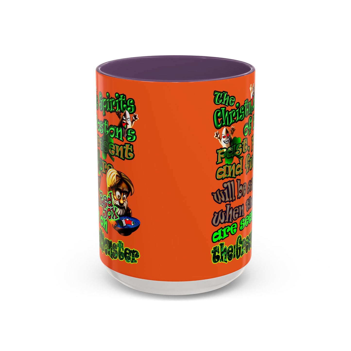 christmas spirits of boston - Accent Mug (orange)