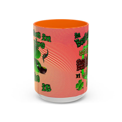 celtics logo - Accent Mug (yellow-orange wave)