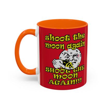 shoot the moon again - Accent Mug (dark red)