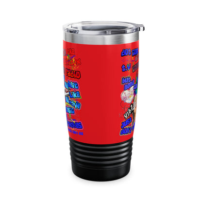 drop the beat - Ringneck Tumbler, 20oz (red)