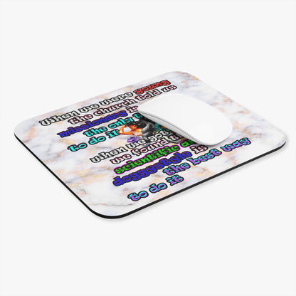 doggystyle - Mouse Pad (Rectangle) (white marble)