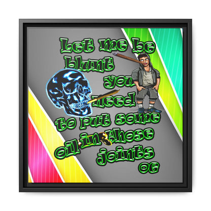og - framed canvas art (rainbow split)