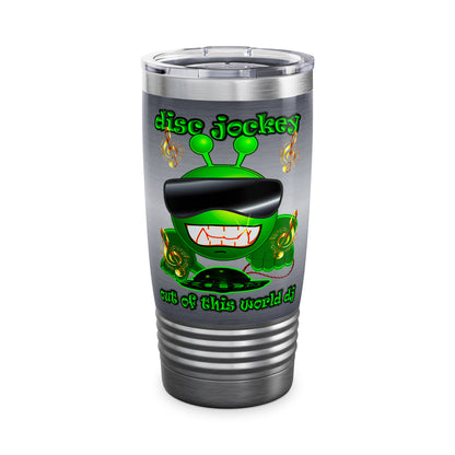 disc jockey - Ringneck Tumbler, 20oz (brushed nickel)