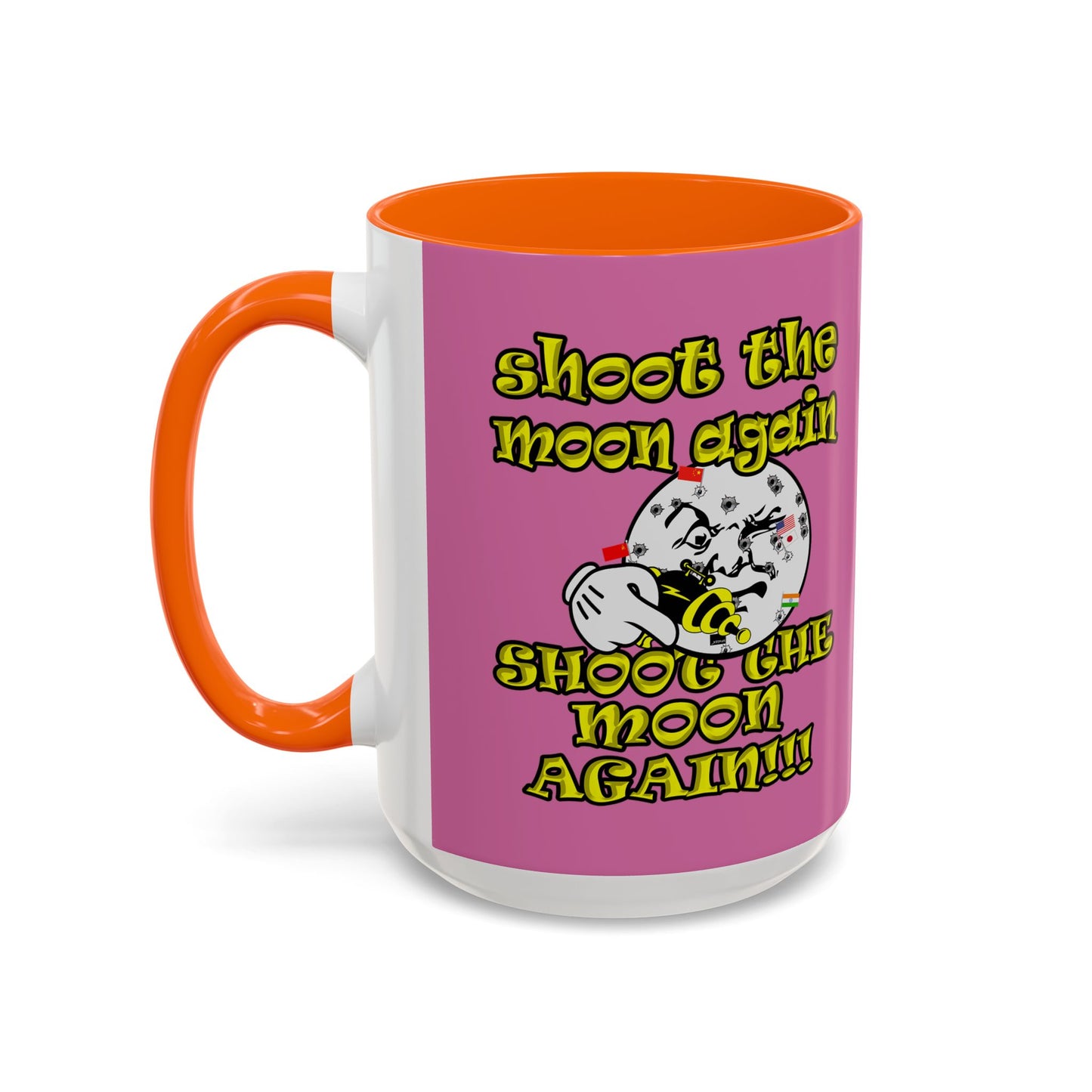 shoot the moon again - Accent Mug (light pink)