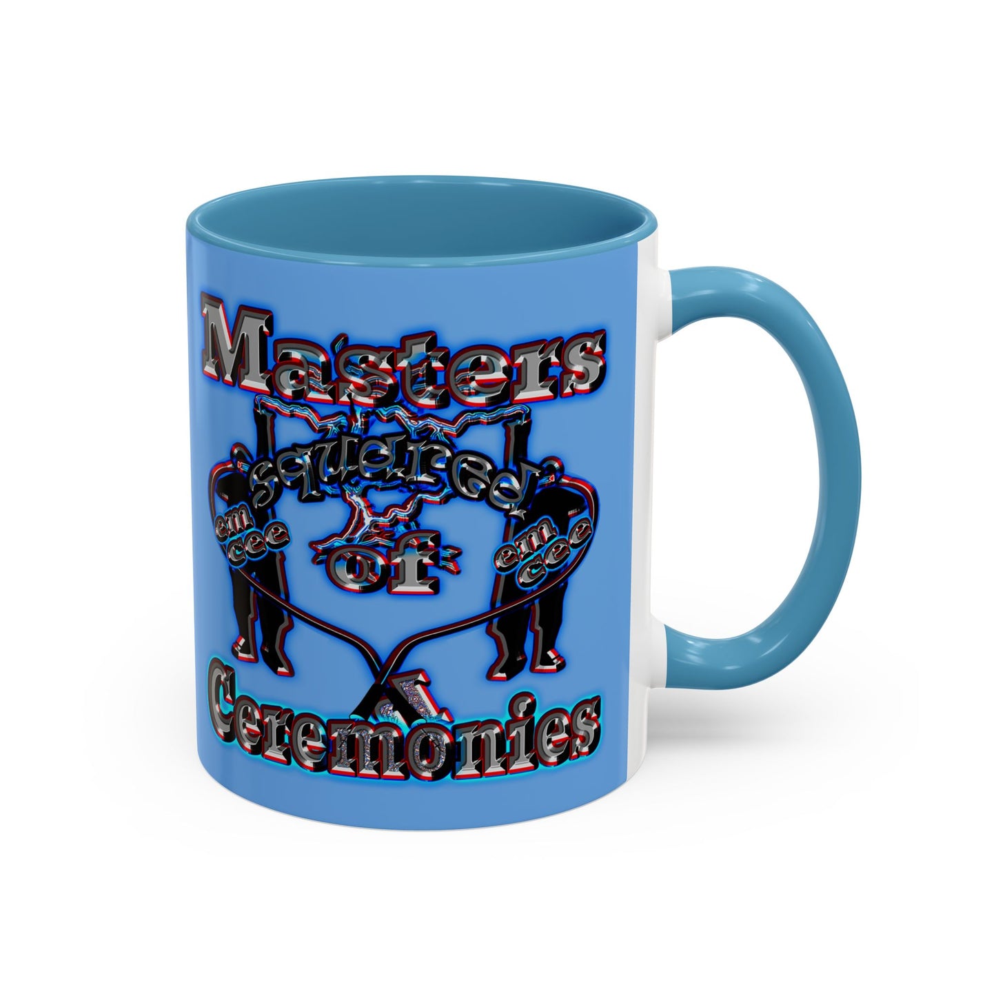 em cee squared - Accent Mug (light blue)