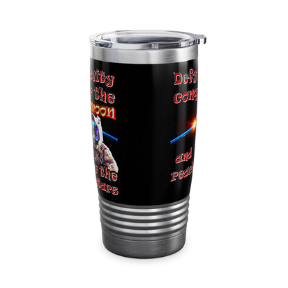 defy conquer reach - Ringneck Tumbler, 20oz (black)
