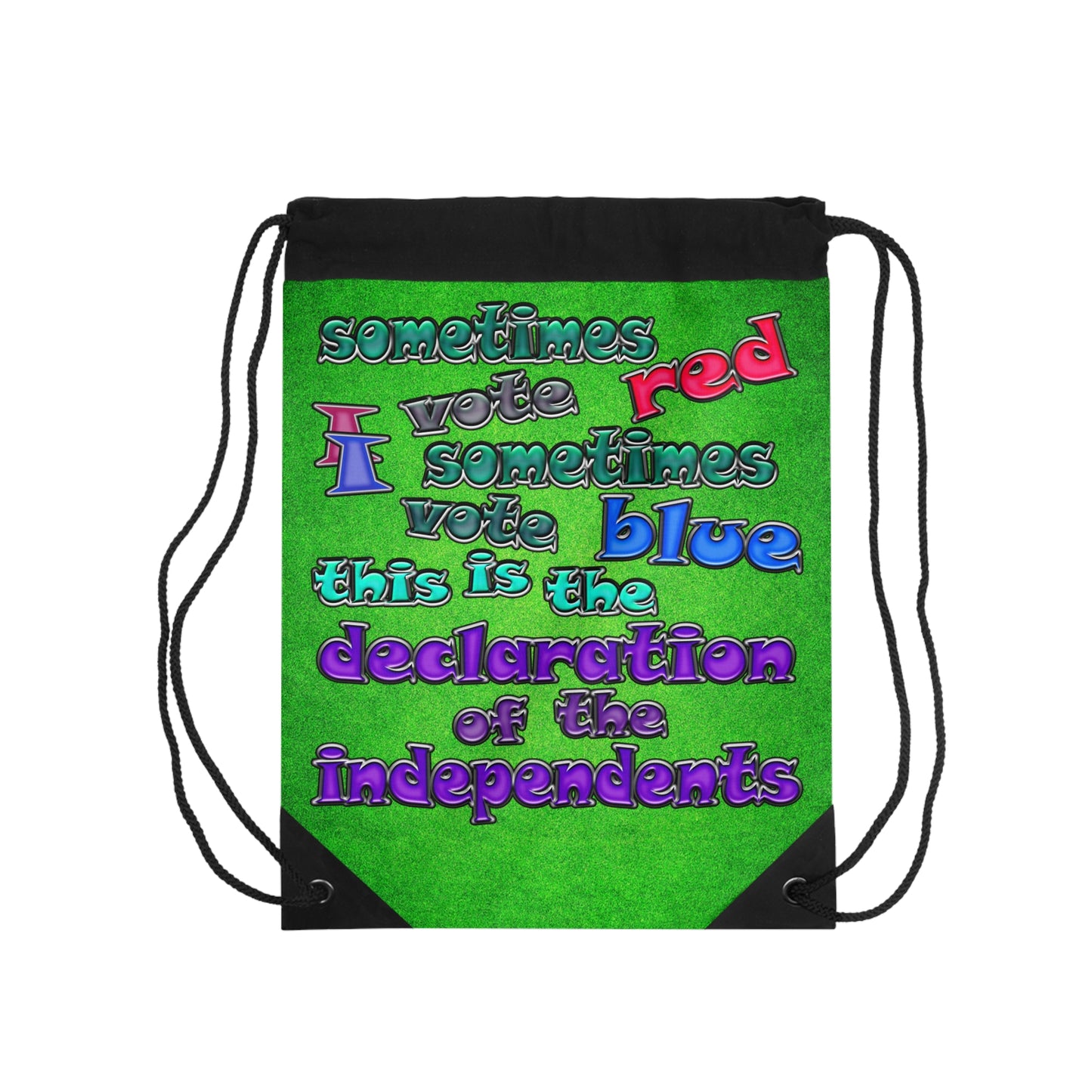 declaration of the independents - Drawstring Bag (green turf)