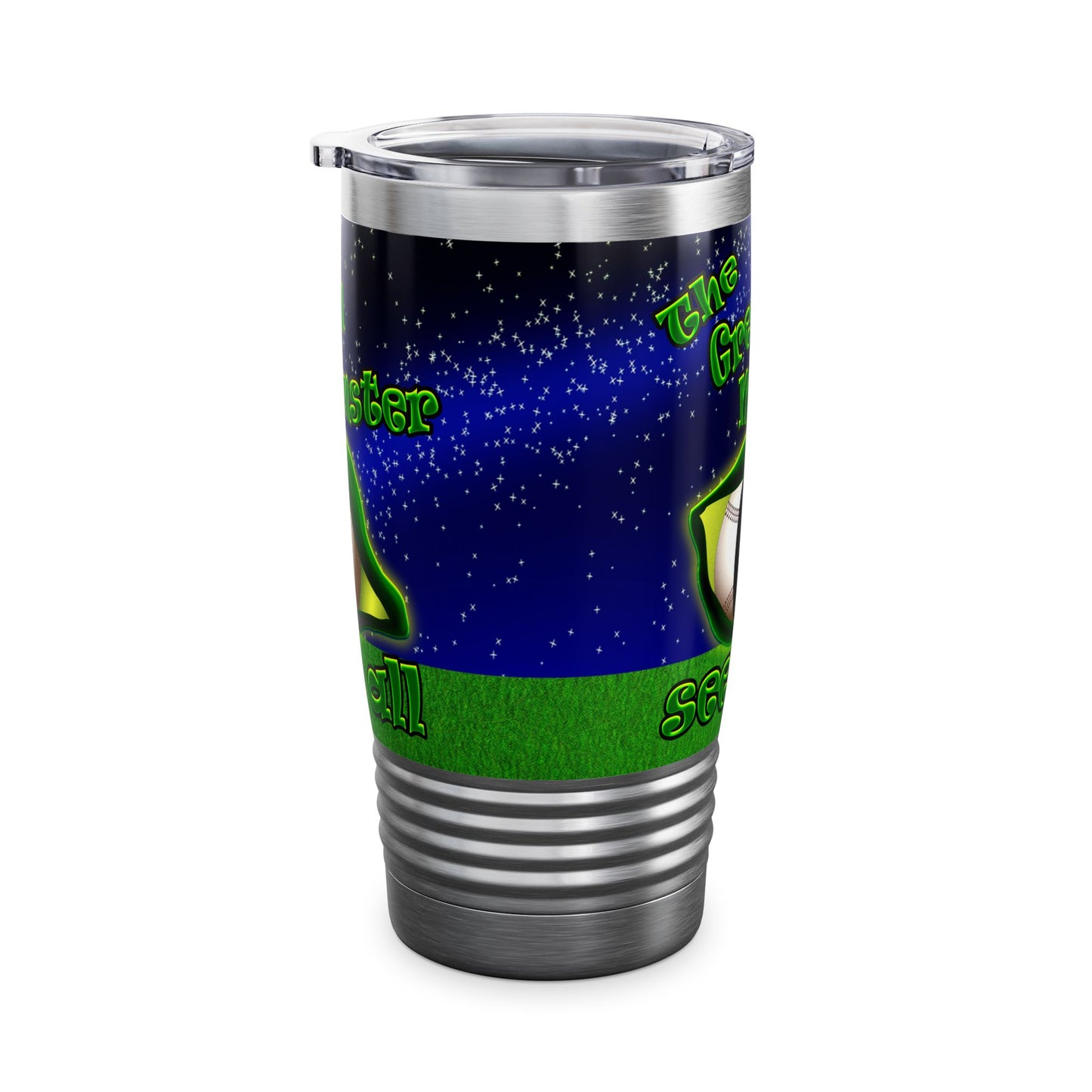 green monster - Ringneck Tumbler, 20oz ('snoops' background)