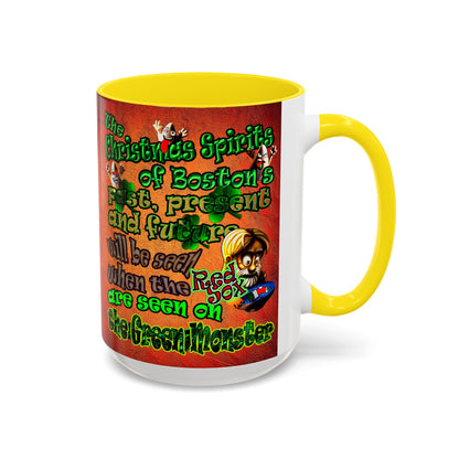christmas spirits of boston - Accent Mug (burnt orange)