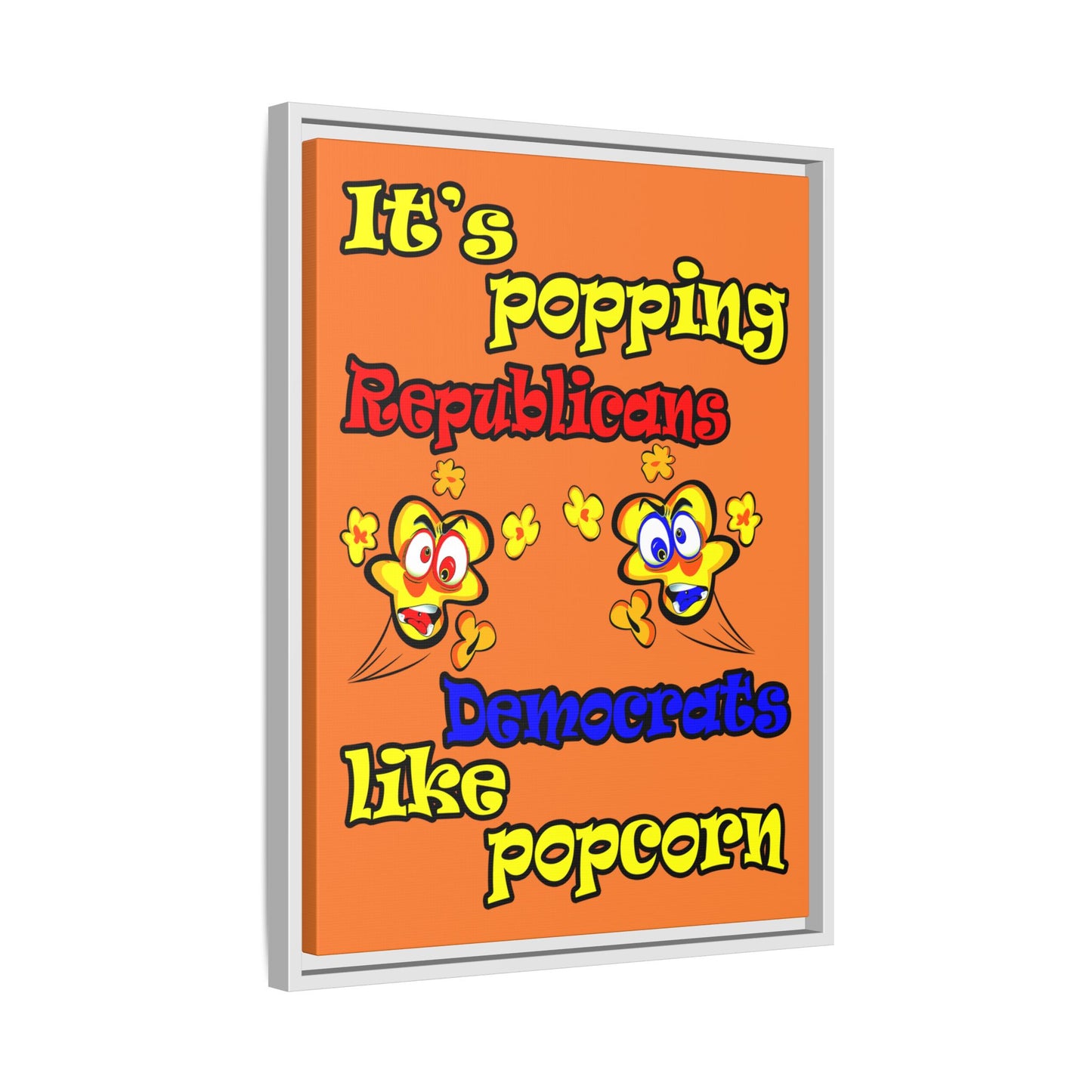 popping like popcorn - framed canvas art (crusta)