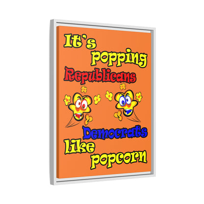 popping like popcorn - framed canvas art (crusta)