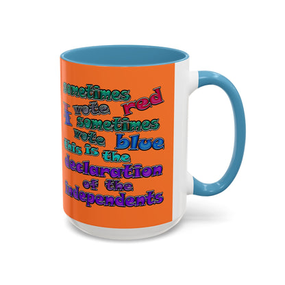 declaration of the independents - Accent Mug (crusta)