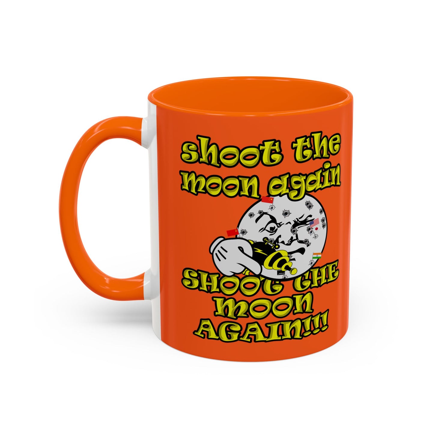 shoot the moon again - Accent Mug (orange)