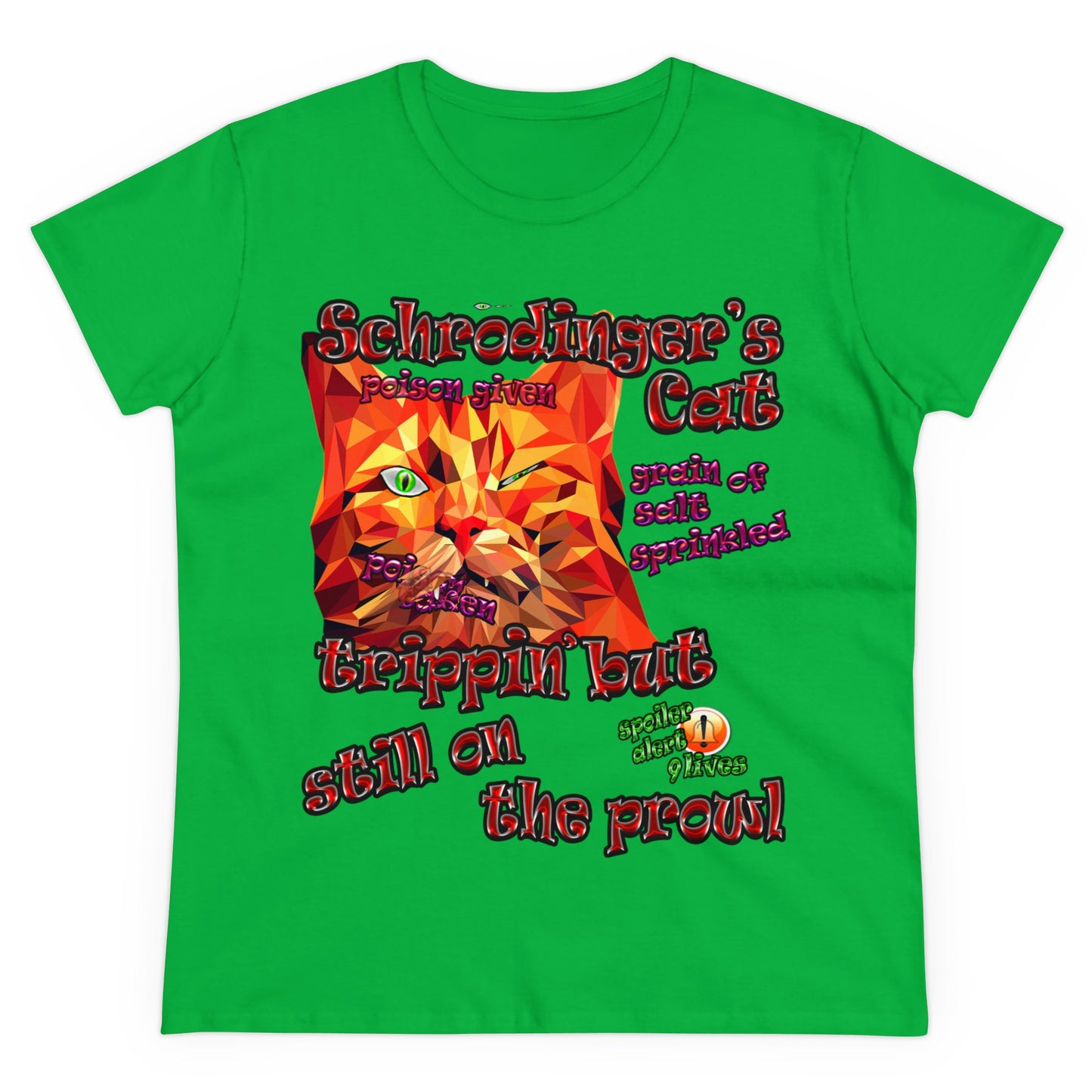 schrodinger's cat - Women's Midweight Cotton Tee