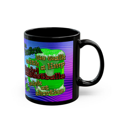 celtics logo - Black Mug (purple wave)