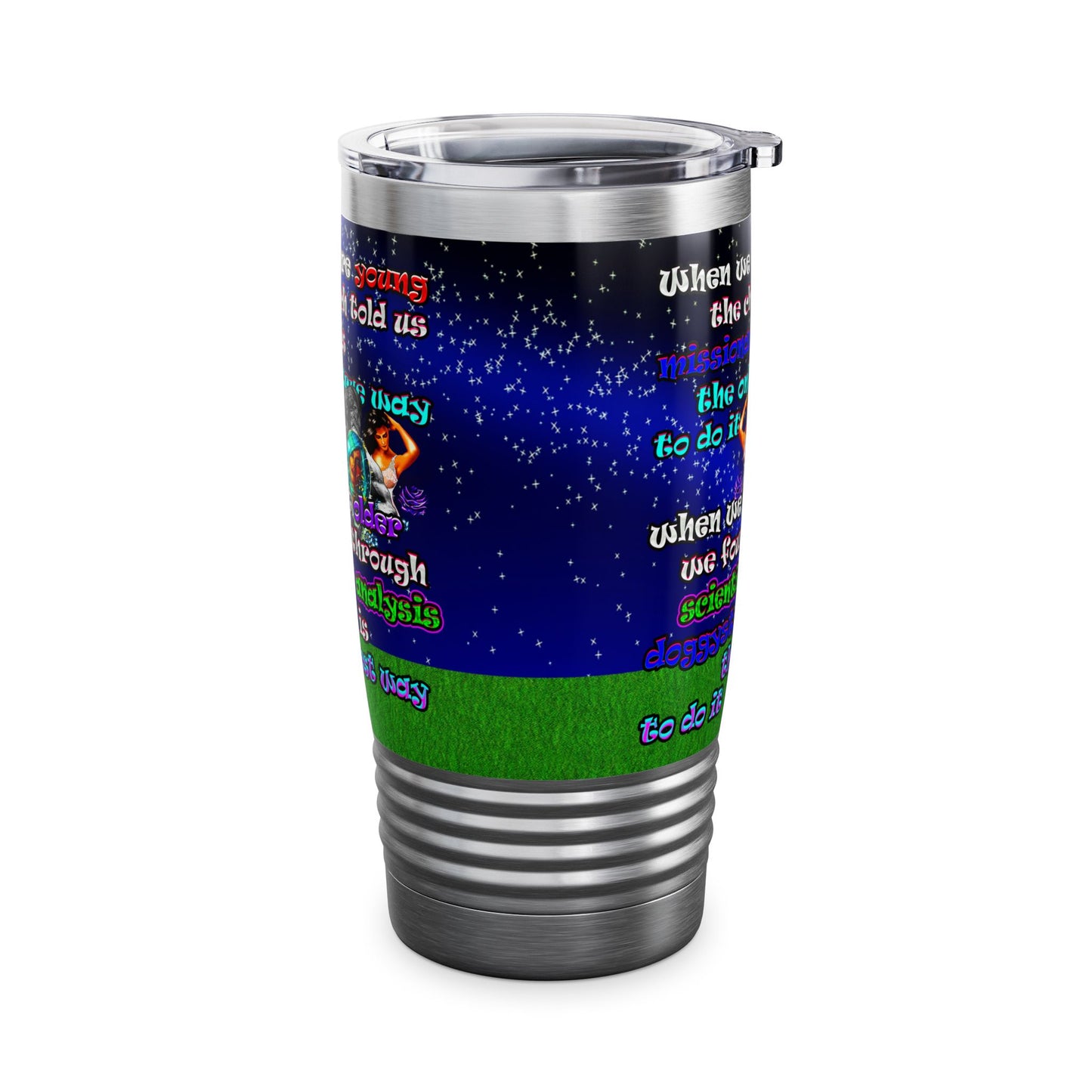 doggystyle - Ringneck Tumbler, 20oz ('snoops' background)