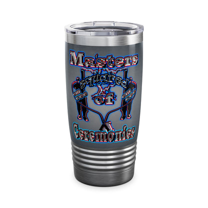 em cee squared - Ringneck Tumbler, 20oz (grey-light grey)