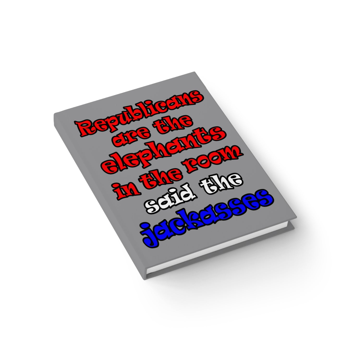 donkeys and elephants - journal-blank (grey)