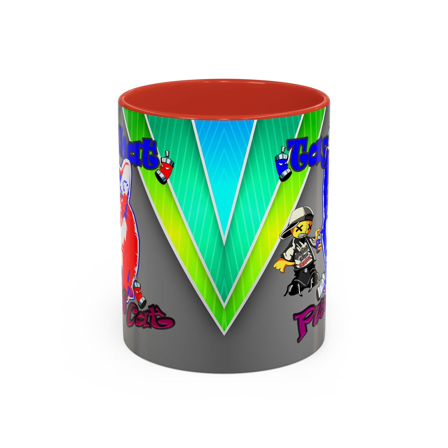 tag that - Accent Mug (rainbow split)