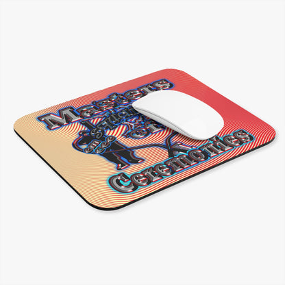 em cee squared - Mouse Pad (Rectangle) (yellow-orange wave)