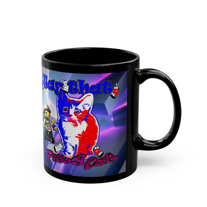 tag that - Black Mug (grey-pink wave)
