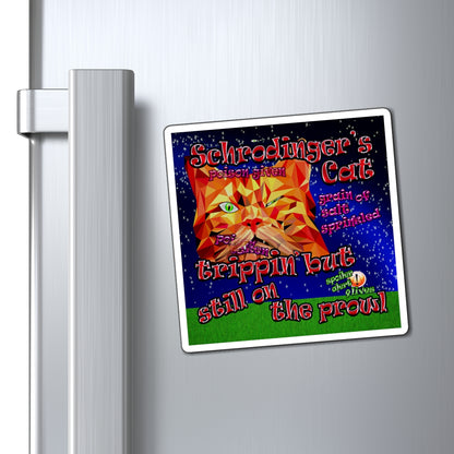 schrodinger's cat - Magnets - ('snoops' background)