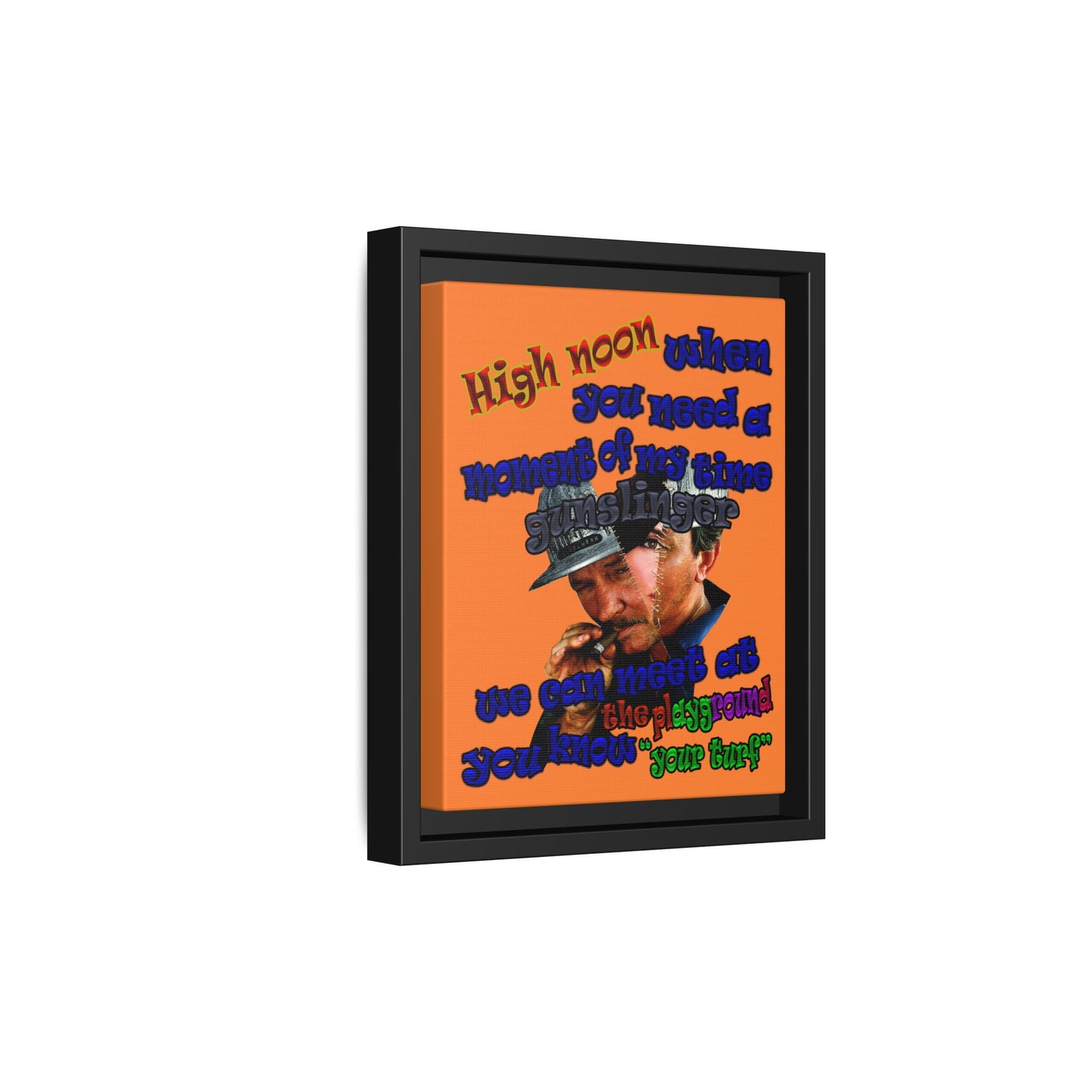 high noon - framed canvas art (crusta)