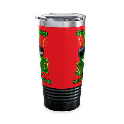 disc jockey - Ringneck Tumbler, 20oz (red)