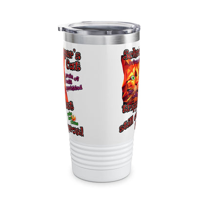 schrodinger's cat - Ringneck Tumbler, 20oz (white)