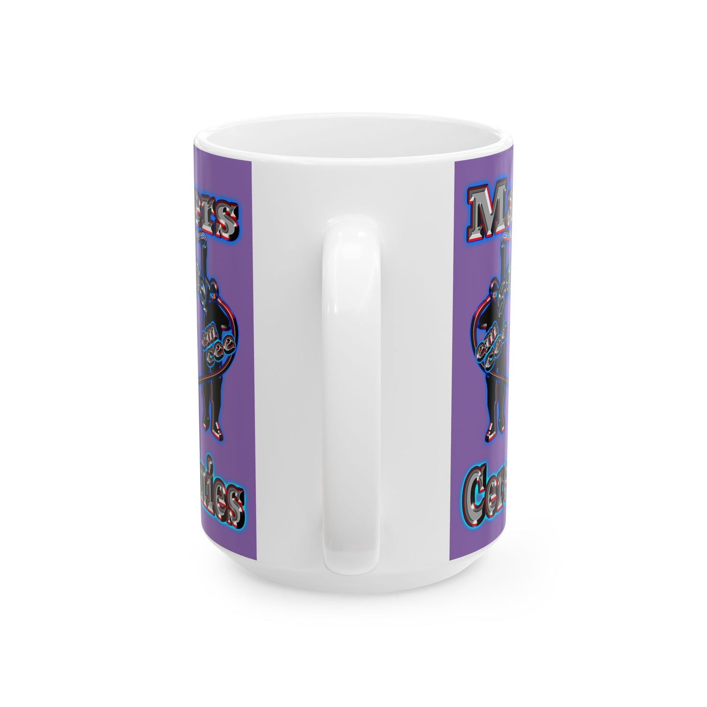 em cee squared - White Mug (light purple)