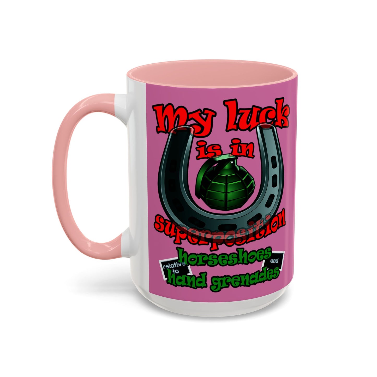 my luck - Accent Mug (light pink)