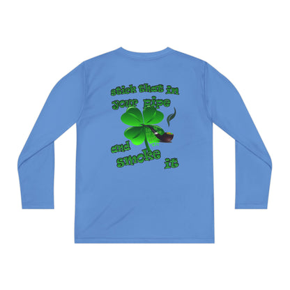 celtics logo - Youth Long Sleeve Competitor Tee