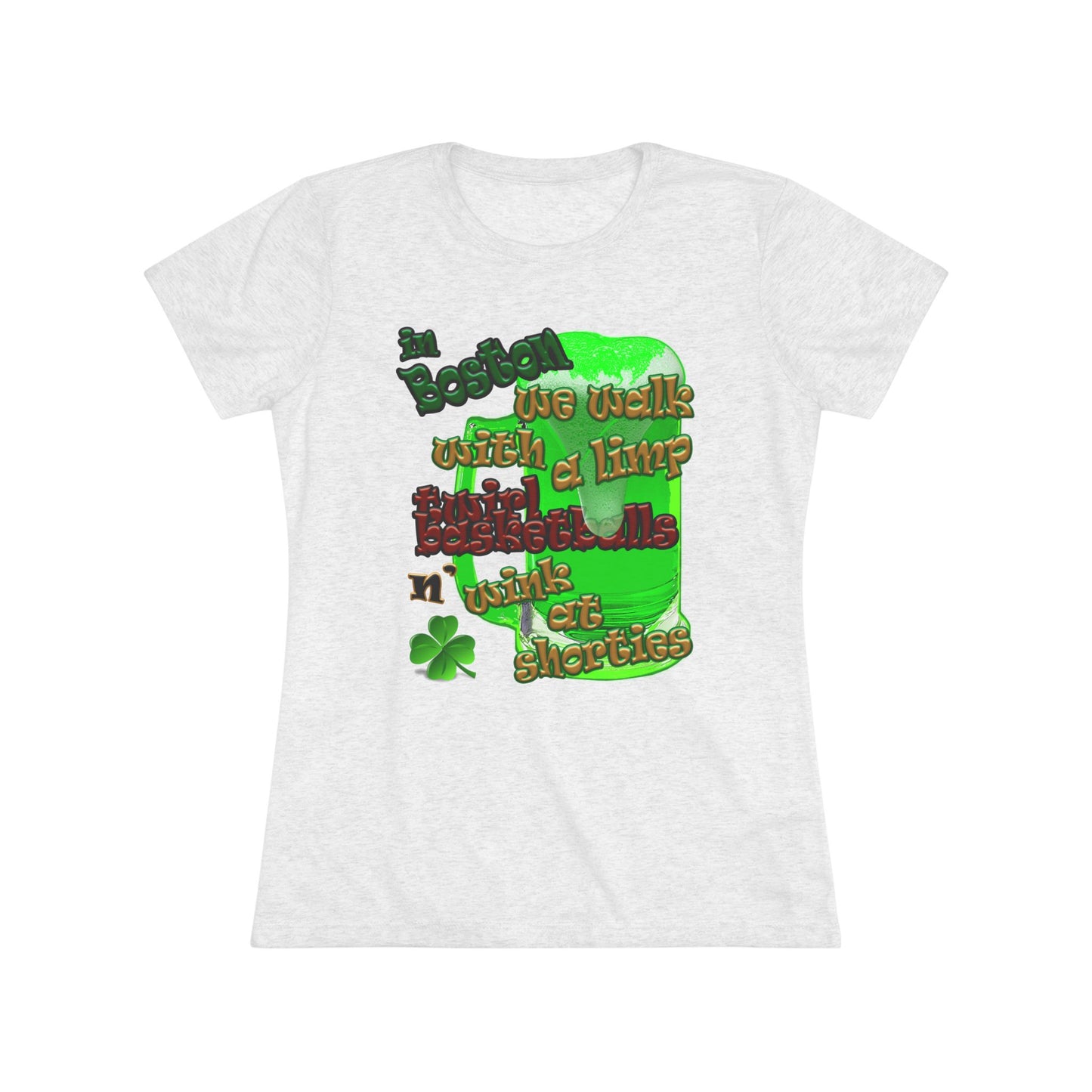 celtics logo - Women's Triblend Tee