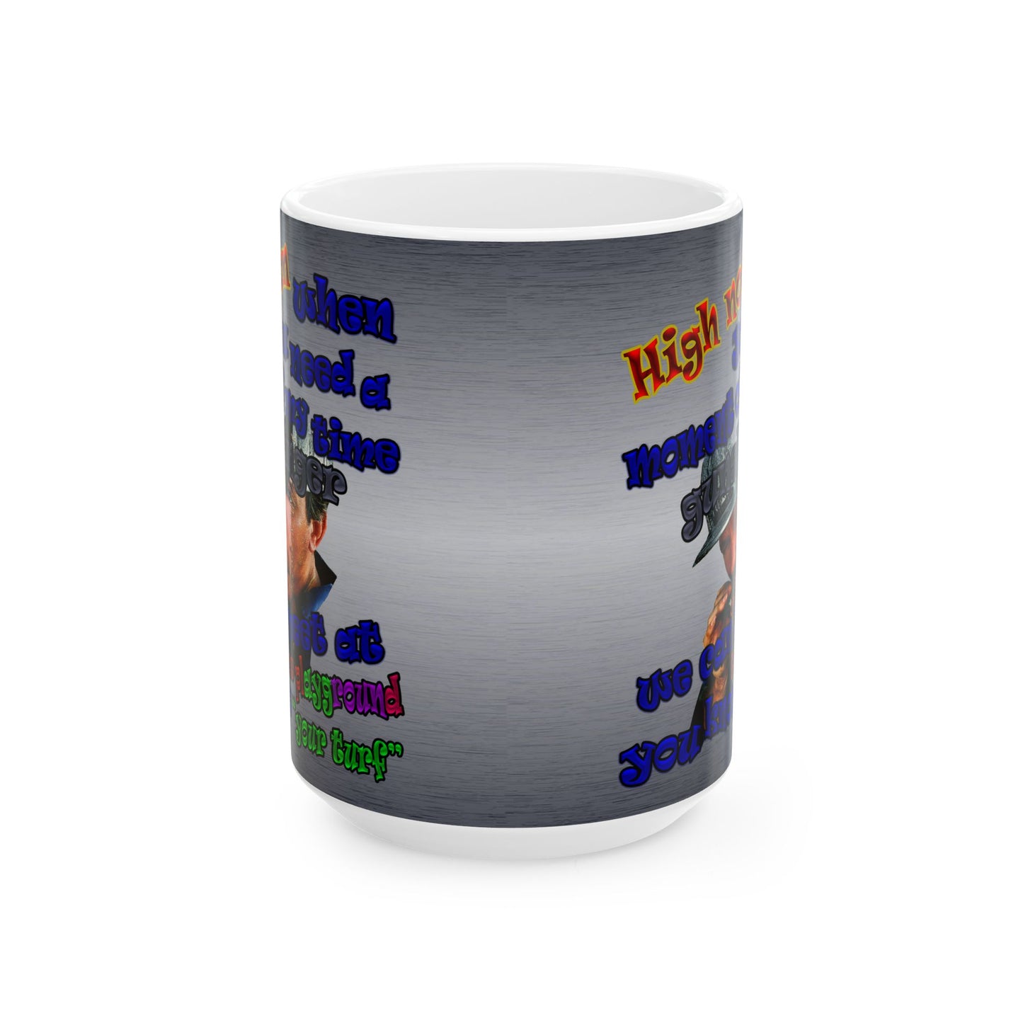 high noon - White Mug (brushed nickel)
