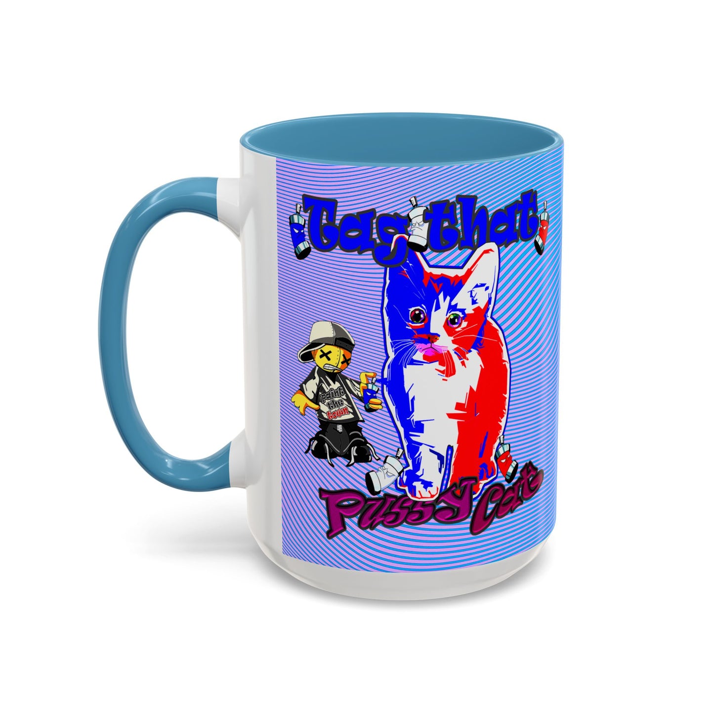 tag that - Accent Mug (light blue-purple wave)