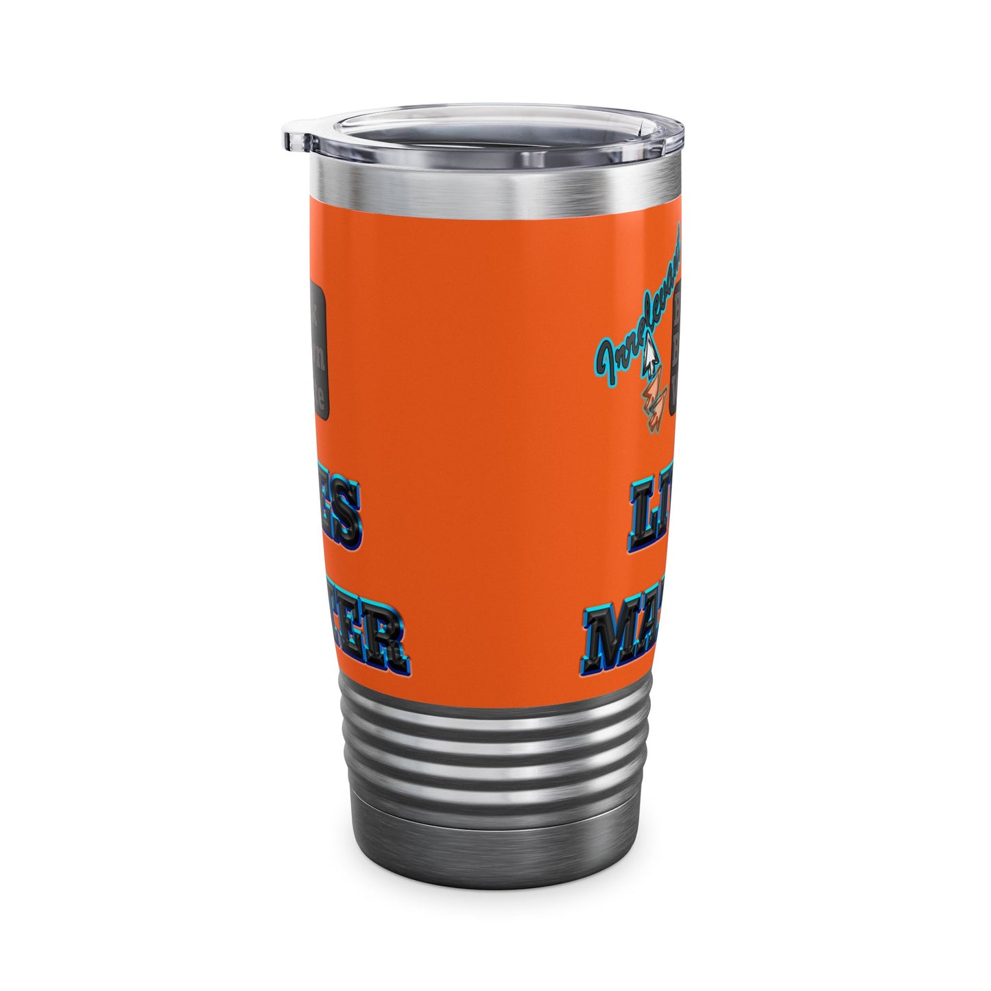irrelevant - Ringneck Tumbler, 20oz (orange)