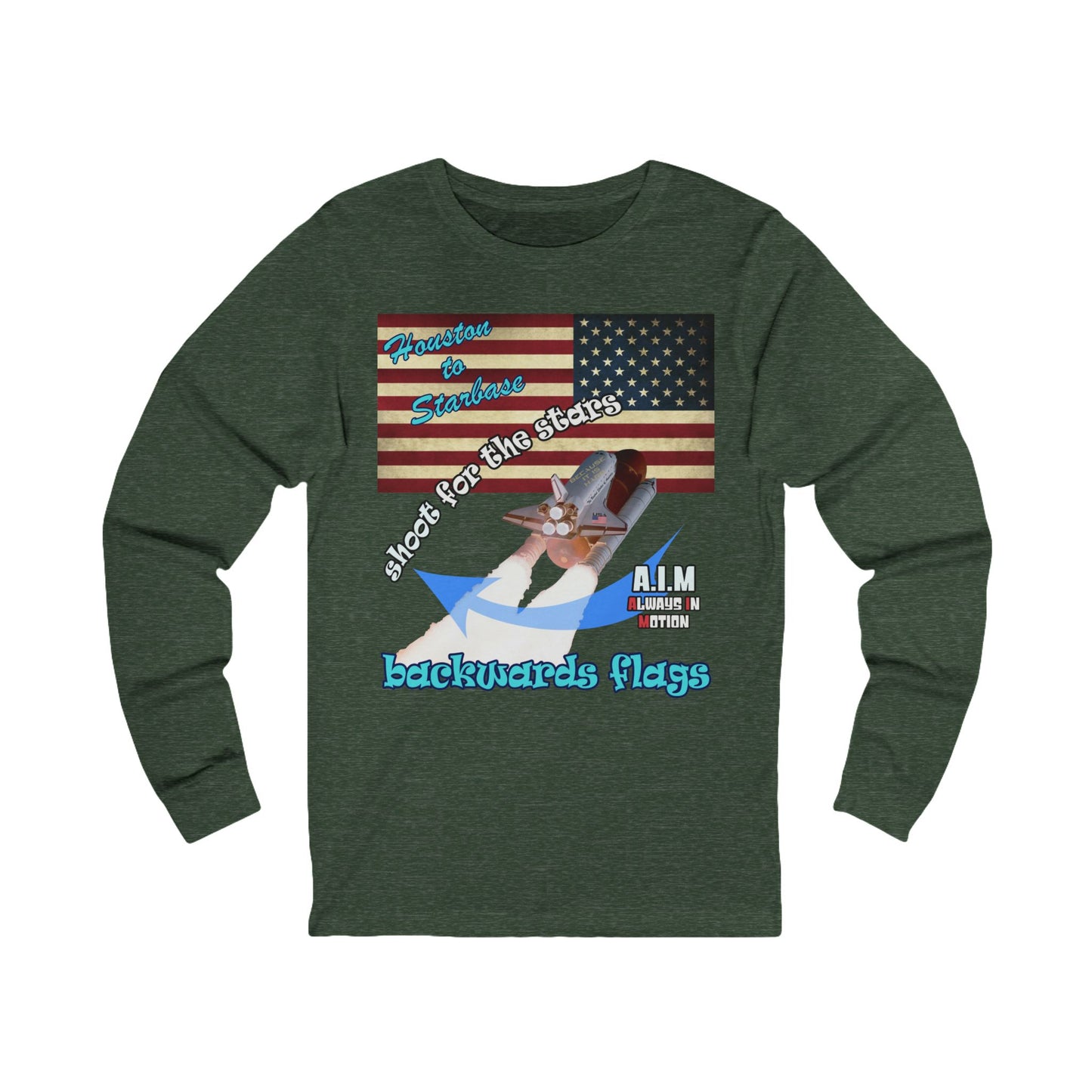 shoot for the stars - Unisex Jersey Long Sleeve Tee