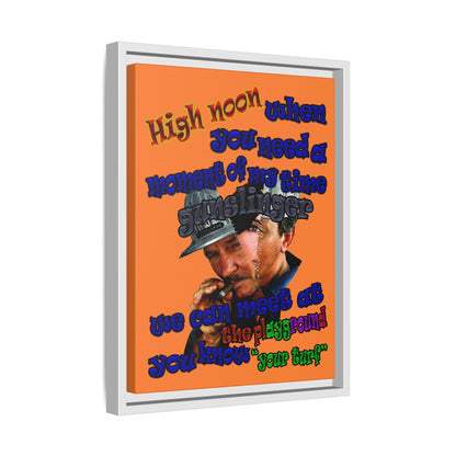 high noon - framed canvas art (crusta)