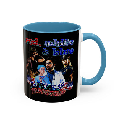 rw&b lives matter - Accent Mug (black)