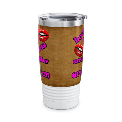 hoes b4 bros - Ringneck Tumbler, 20oz (brown papyrus)