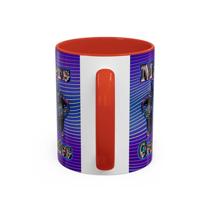 em cee squared - Accent Mug (purple wave)