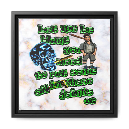 og - framed canvas art (white marble)