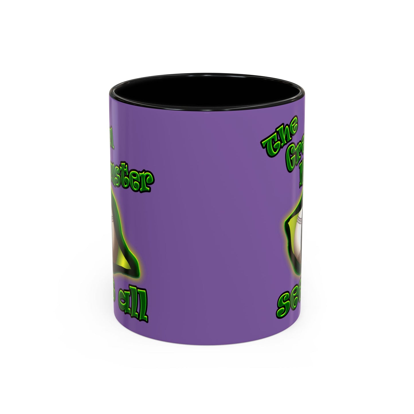 green monster - Accent Mug (light purple)