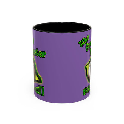 green monster - Accent Mug (light purple)