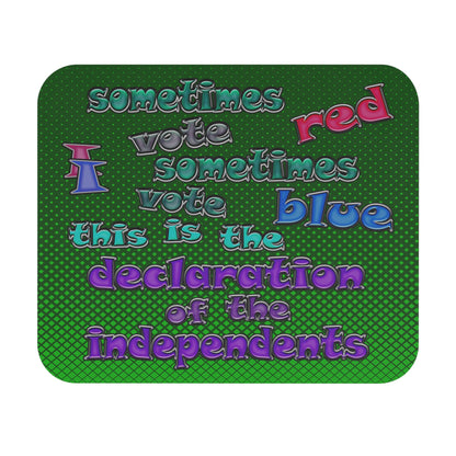 declaration of the independents - Mouse Pad (Rectangle) (logo green)