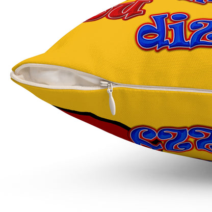 santa's shoes - Spun Polyester Square Pillow - (yellow)